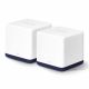 Mesh Wi-Fi System MERCUSYS Halo H50G (2-pack)  / AC1900 Dual Band / 3 x Gigabit LAN Port Mesh Wi-Fi System MERCUSYS Halo H50G (2-pack)  / AC1900 Dual Band / 3 x Gigabit LAN Port