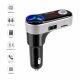 Car FM Transmitter, FMT-B2, Bluetooth, Display, MicroSD, 2 x USB max 2.1A, Tellur Black  TLL622011