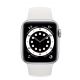 Apple Watch Series 6 40mm M06M3 GPS + LTE Silver Aluminum Case with White Sport Band